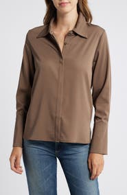 Wit & Wisdom Flare Cuff Button-Up Shirt