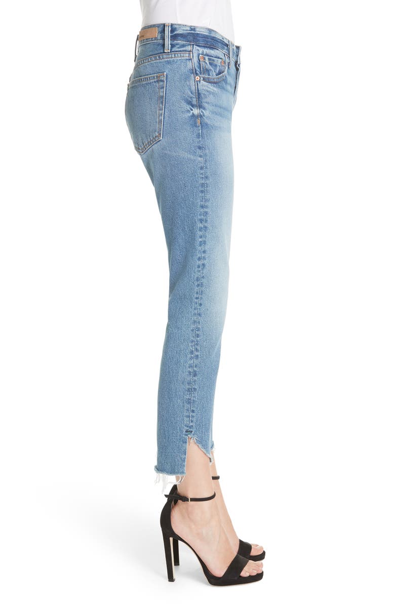 GRLFRND Tatum Curved Step Hem Jeans, Alternate, color, 