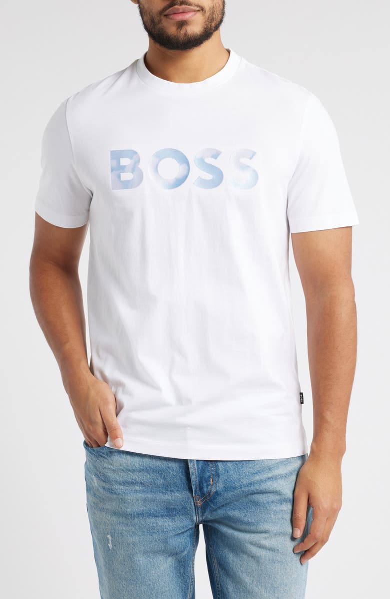 BOSS Thompson Logo Graphic T-Shirt, Main, color, 