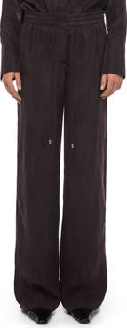Helmut Lang Fluid Microsuede Drawstring Pants