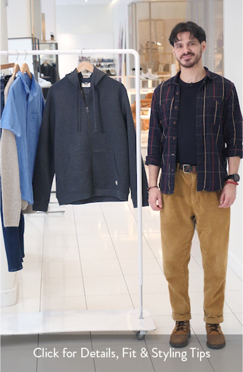 Corbet Quilted Zip-Up Hoodie, sales video thumbnail