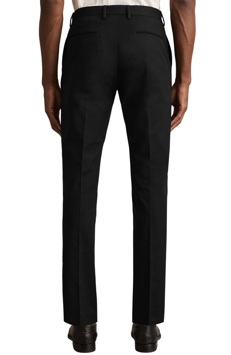 Reiss Eastbury Slim Fit Stretch Cotton Chinos, Alternate, color, Black