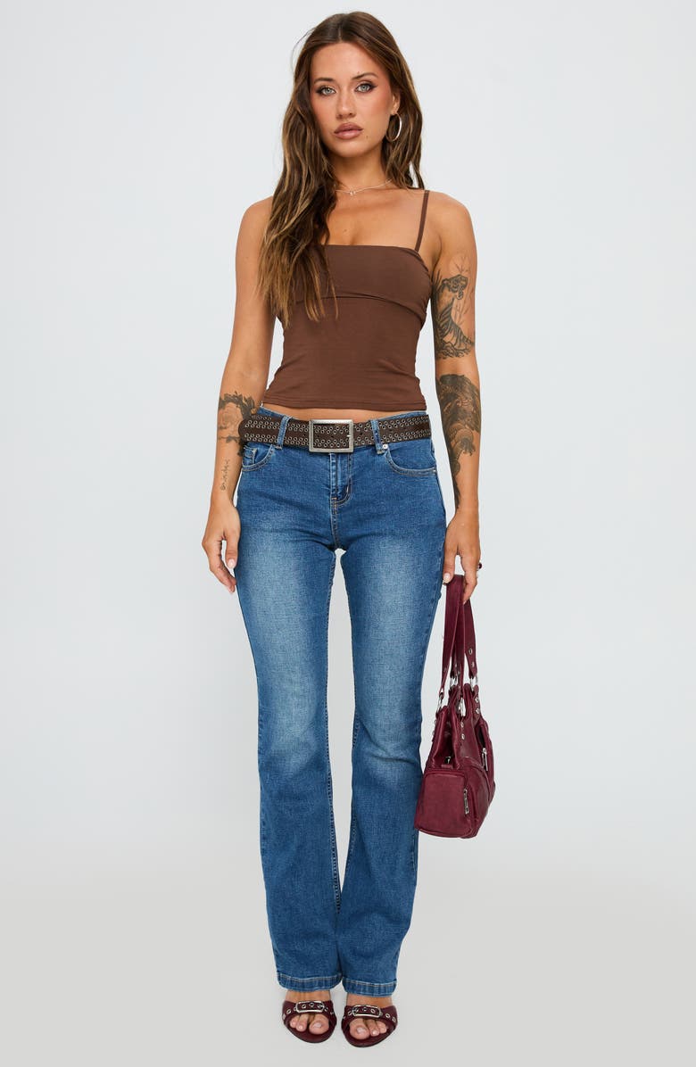 Princess Polly Race My Mind Crop Camisole, Alternate, color, Chocolate