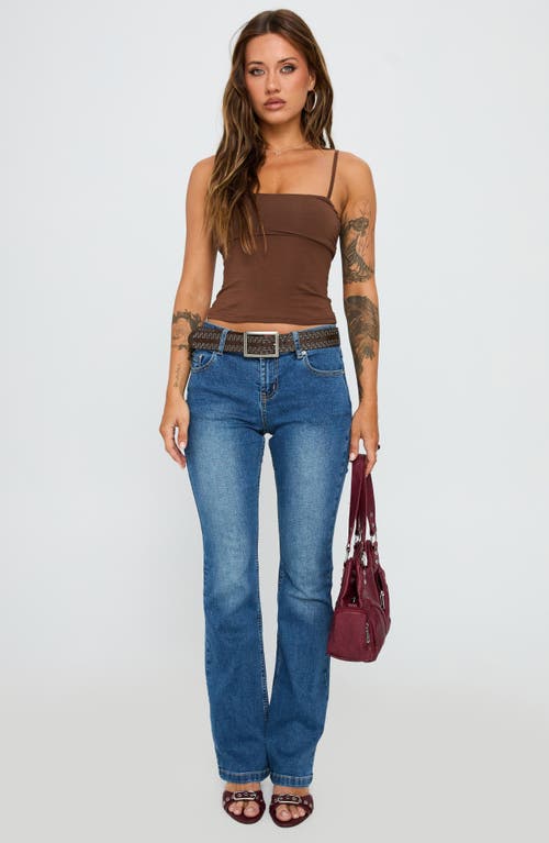 Princess Polly Race My Mind Crop Camisole In Brown
