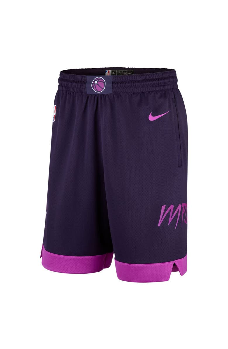 Nike Men's Nike Purple Minnesota Timberwolves 2025/26 City Edition Remix Dri-FIT Swingman Shorts, Alternate, color, Purple