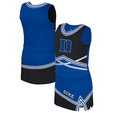 Girls Youth Colosseum Royal Duke Blue Devils Lollipop Park Cheer Two-Piece Set