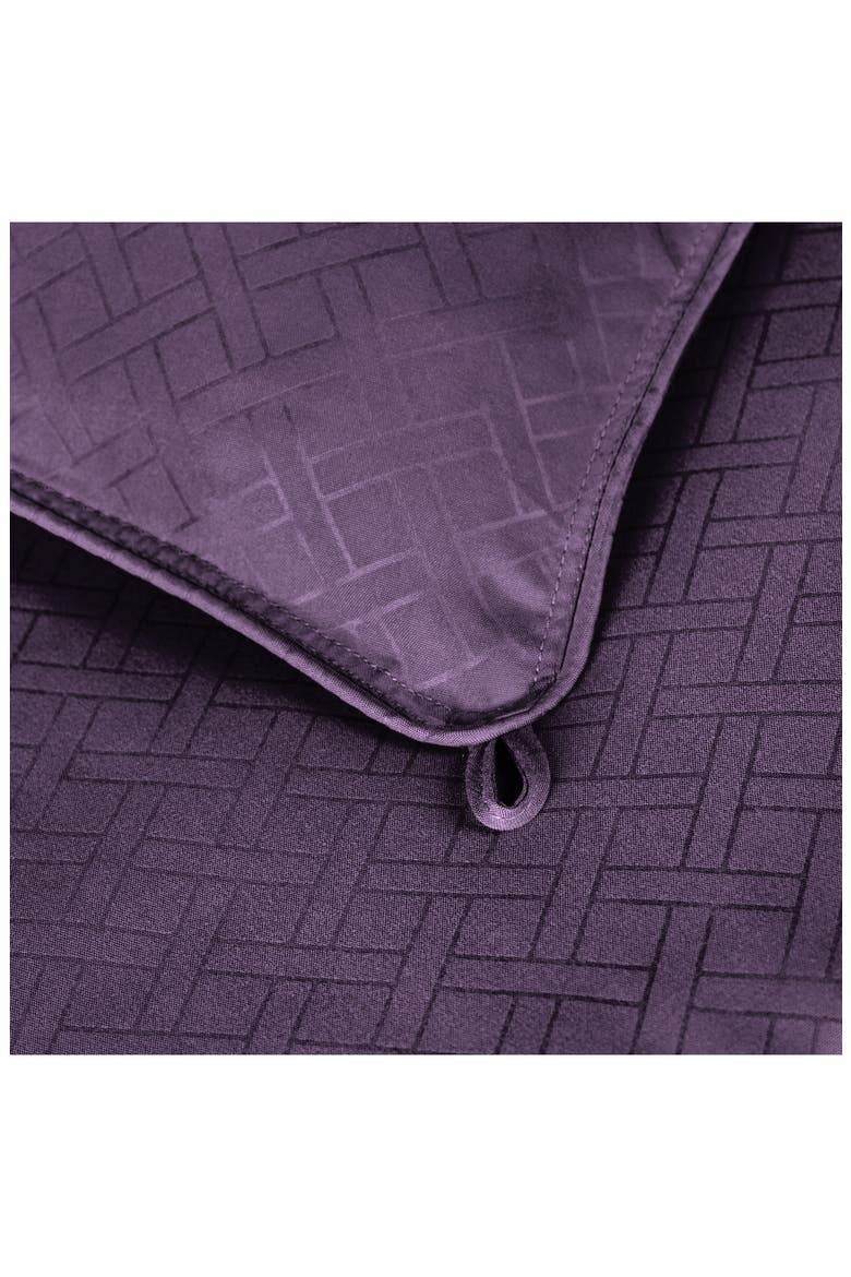 Reversible Down Alternative Comforter, Alternate, color, PLUM