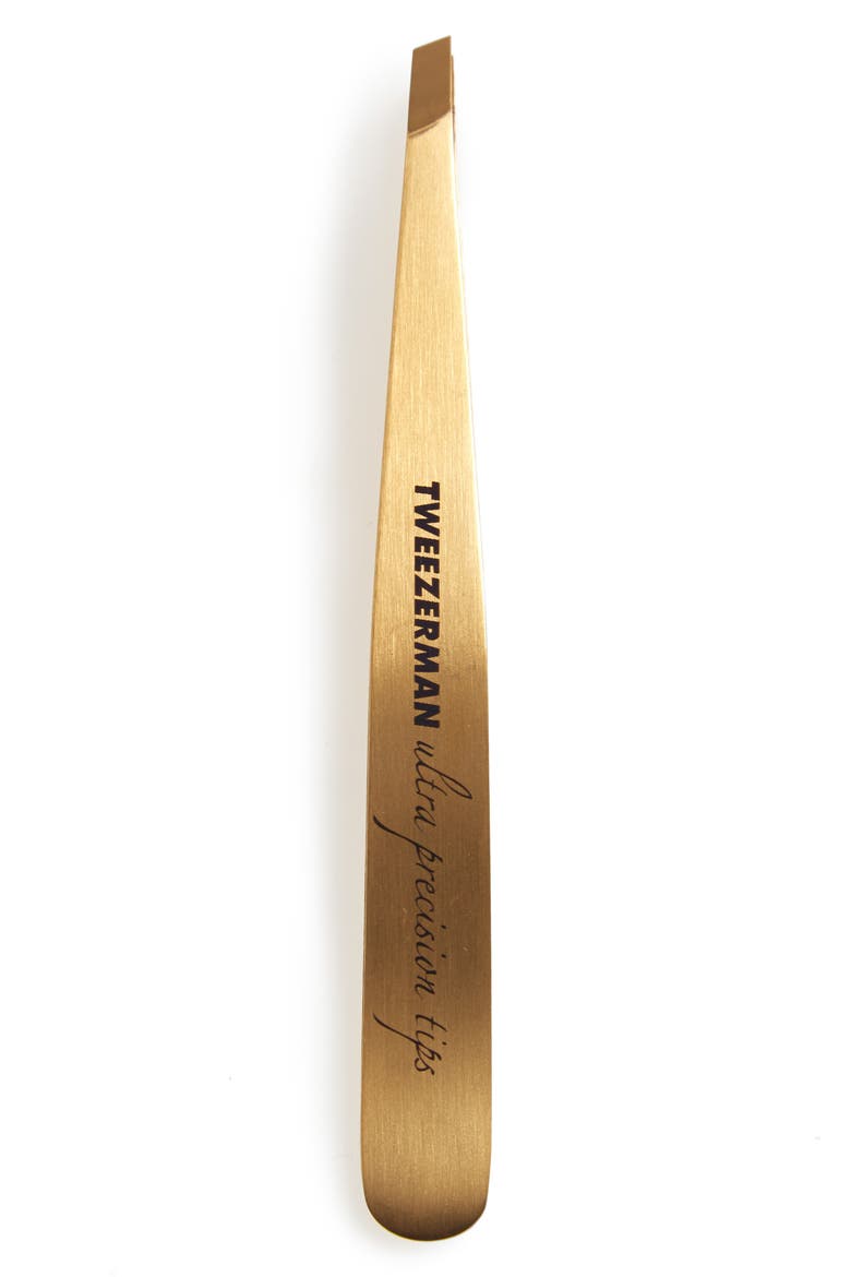 Ultra Precision Slant Tweezer, Main, color, GOLD