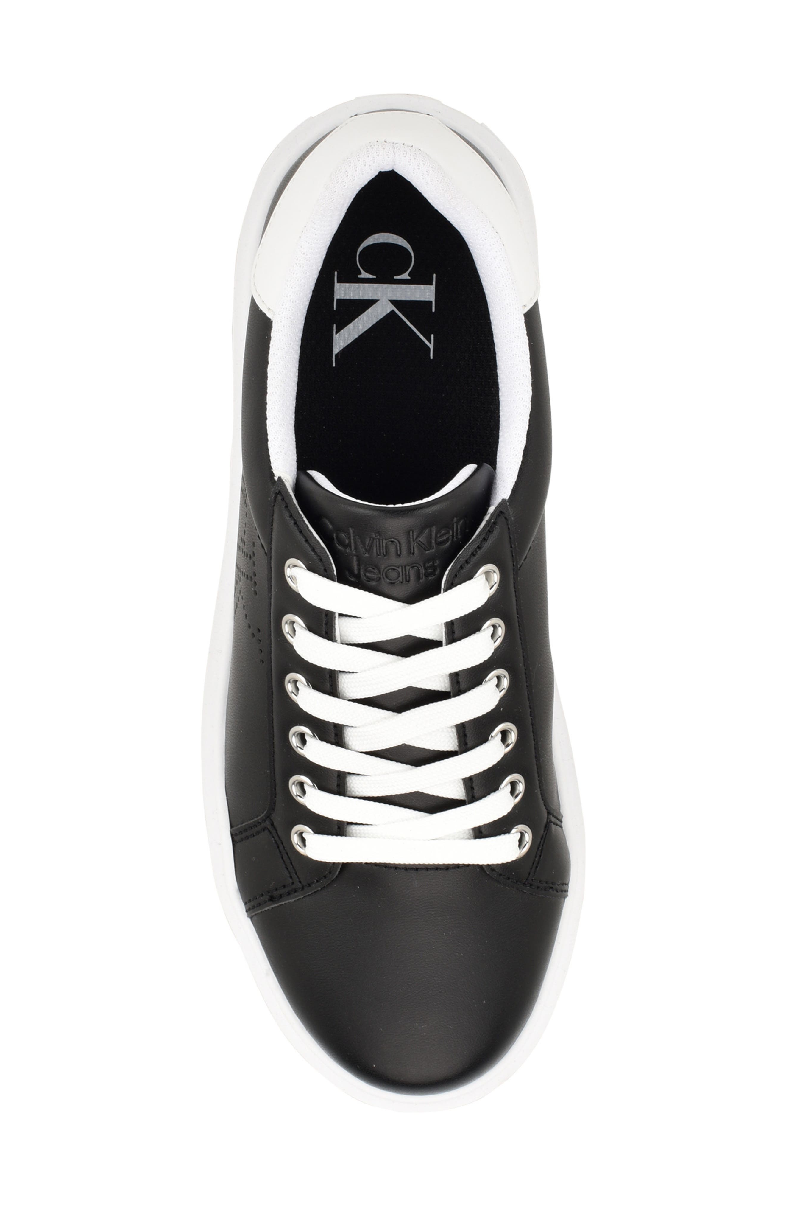 Calvin Klein Daili Metallic Sneaker, Alternate, color, Black