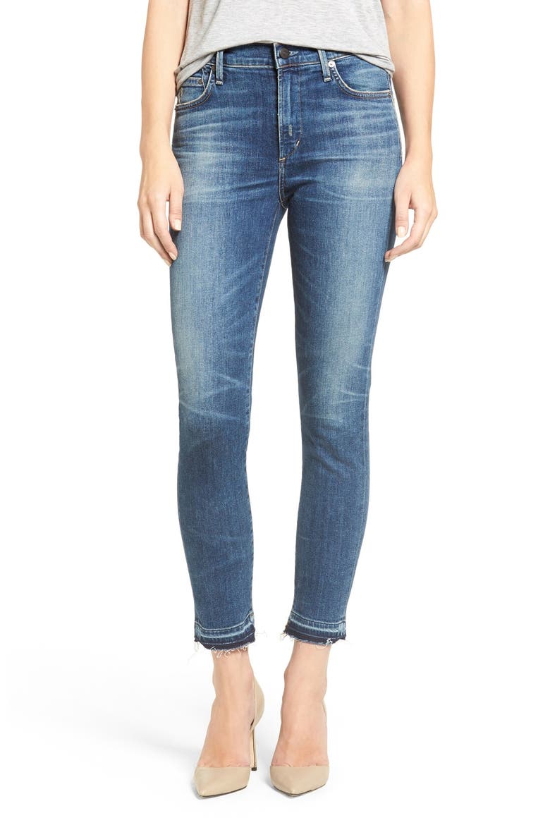 Rocket High Waist Crop Skinny Jeans, Alternate, color, WEEKENDER