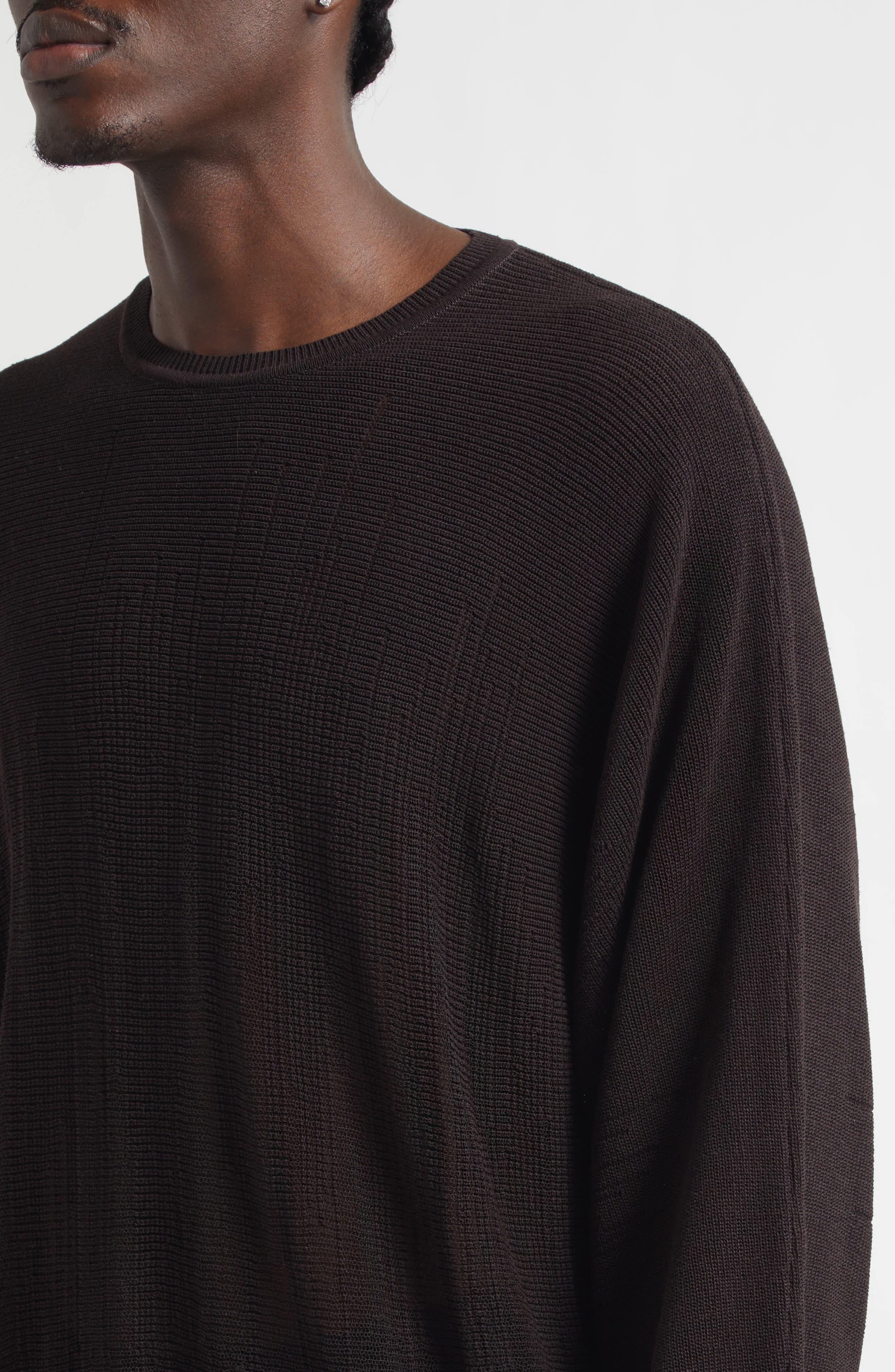 Homme Plissé Issey Miyake Brush Close-Up Crewneck Sweater (Men