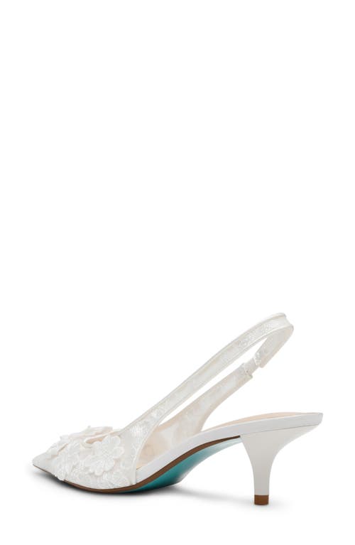 Shop Betsey Johnson Dian Slingback Pump In Ivory
