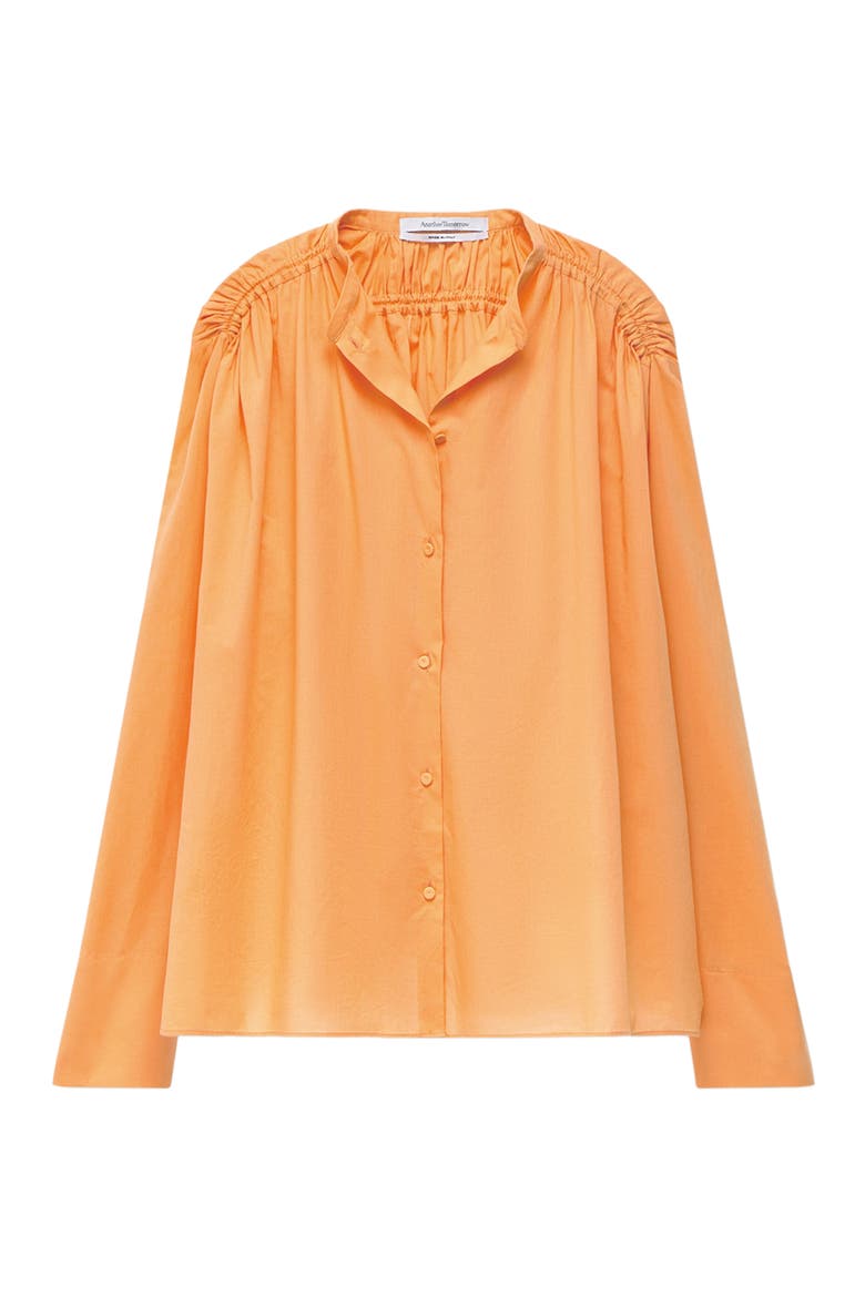Gathered Voile Blouse, Alternate, color, PAPAYA