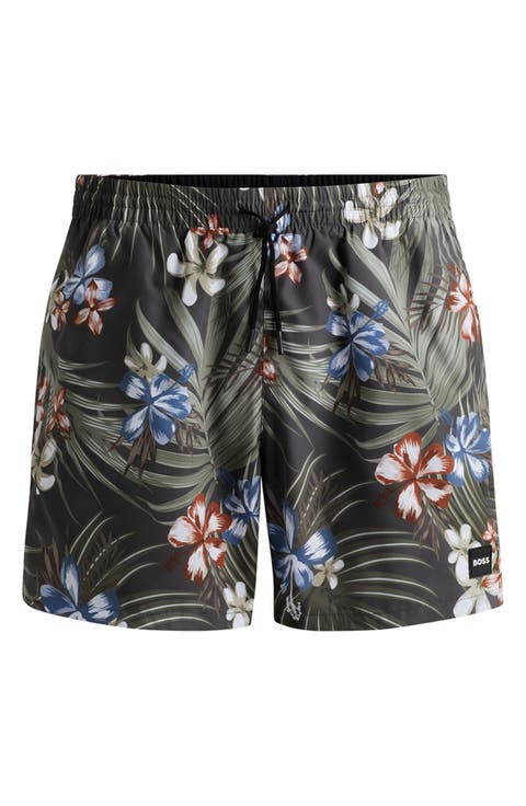 Pirhana Abstract Floral Swim Trunks