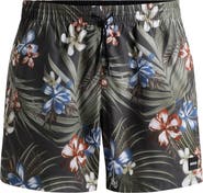 BOSS Pirhana Abstract Floral Swim Trunks