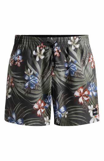 BOSS Pirhana Abstract Floral Swim Trunks