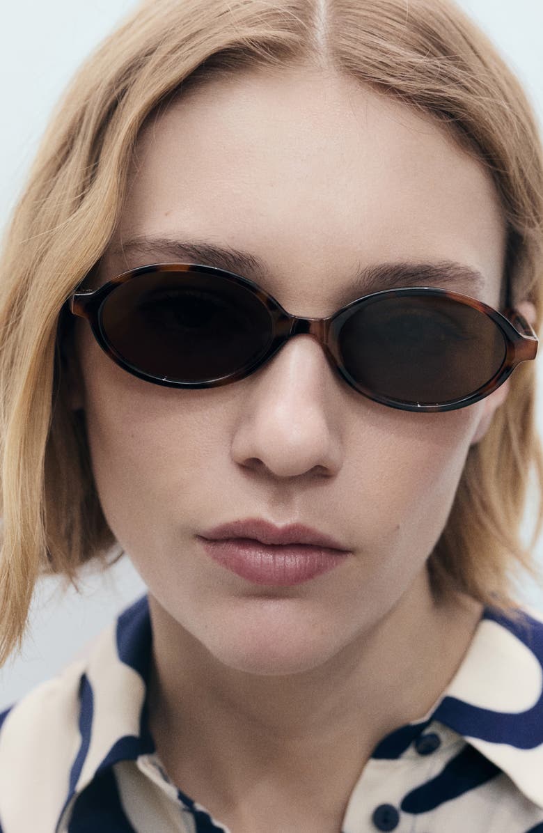 MANGO Print Pleated Shirtdress, Alternate, color,