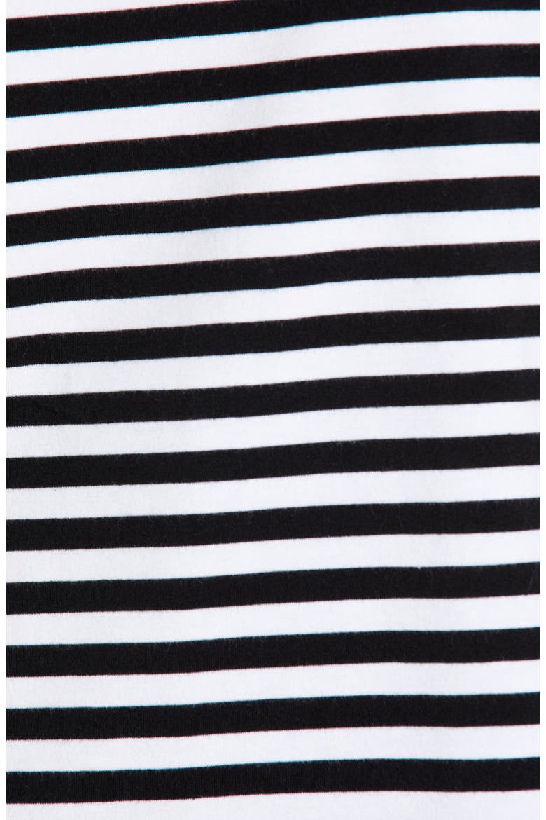 Crewneck T-Shirt, Alternate, color, BLACK- WHITE STRIPE