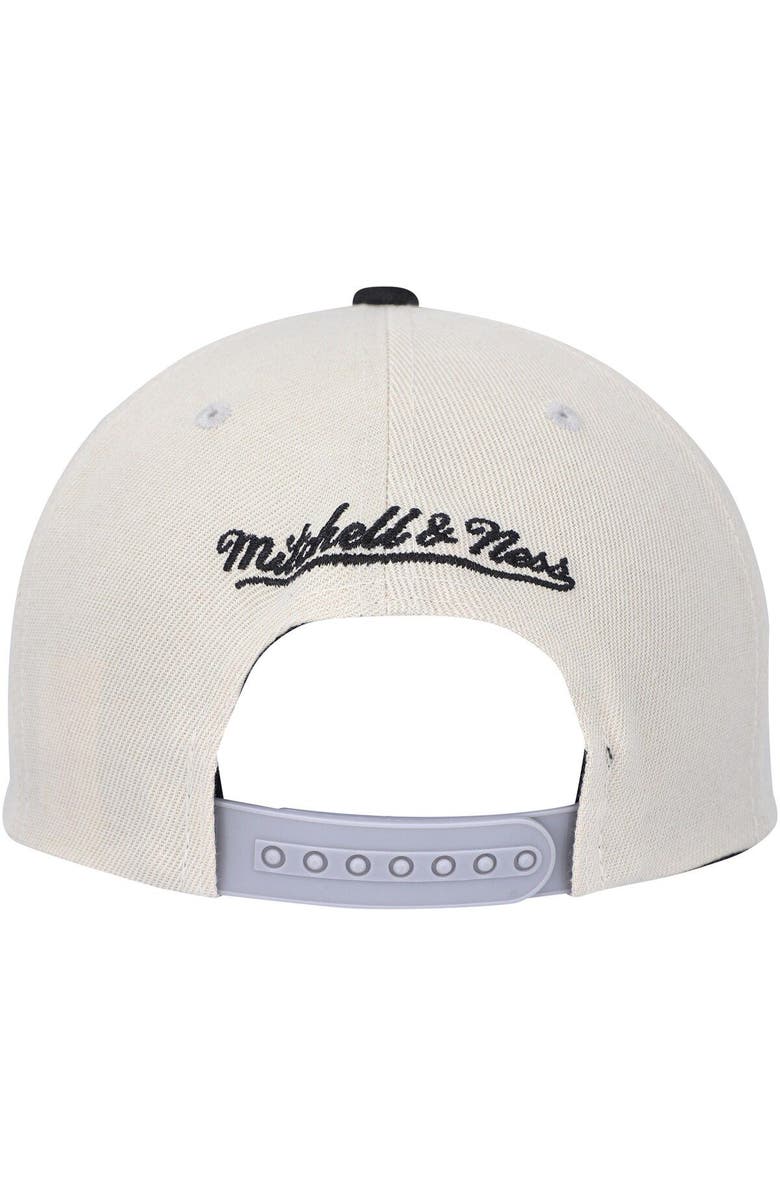 Mitchell & Ness Men's Mitchell & Ness Cream Brooklyn Nets Hardwood Classics Pop Snapback Hat, Alternate, color, 