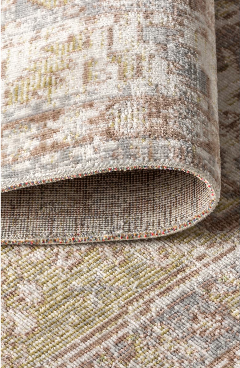 JONATHAN Y Darija Ornate Geometric Medallion Area Rug, Alternate, color, Gray