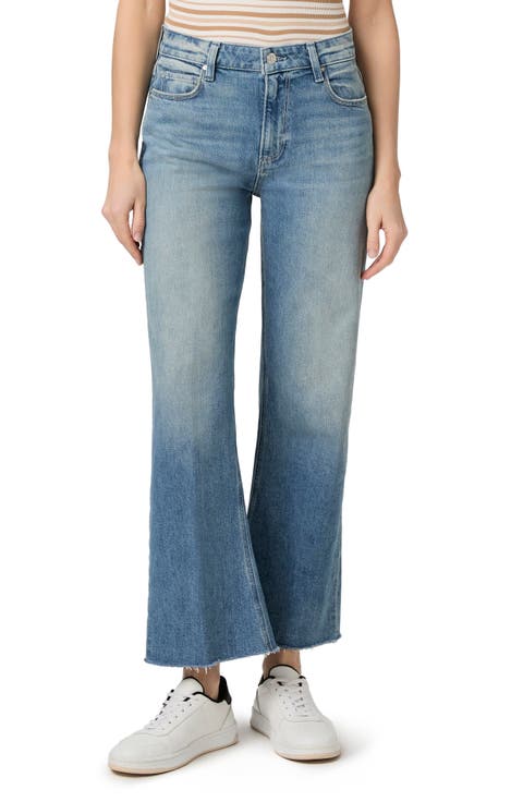 Leenah High Waist Ankle Wide Leg Jeans (Riff)