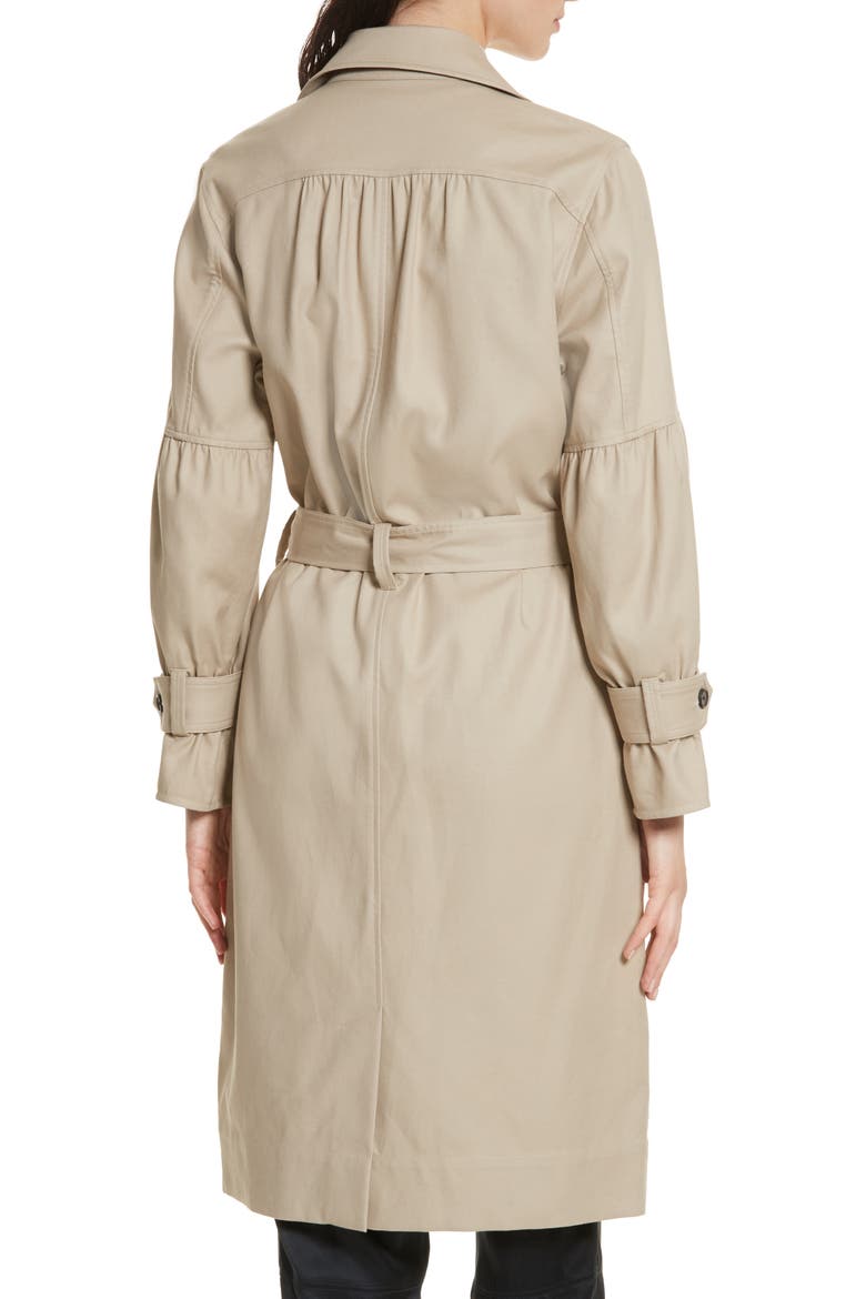 Alwena Cotton Trench Coat, Alternate, color, KHAKI