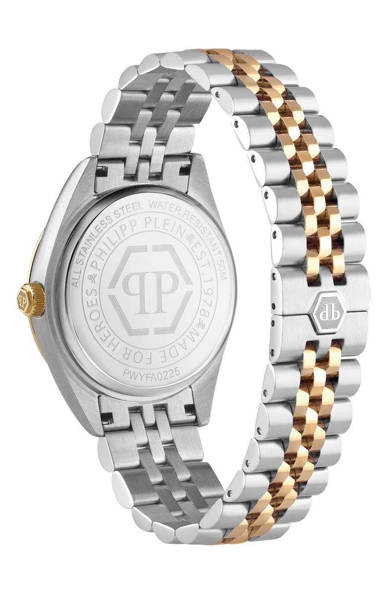 PHILIPP PLEIN Date Superlative Bracelet Watch, 34mm, Alternate, color, 