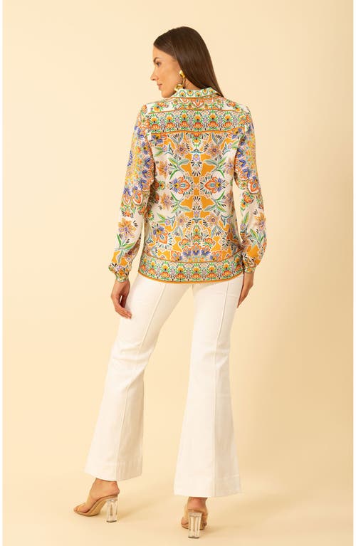 Hale Bob Azariah Silk Top In Multi