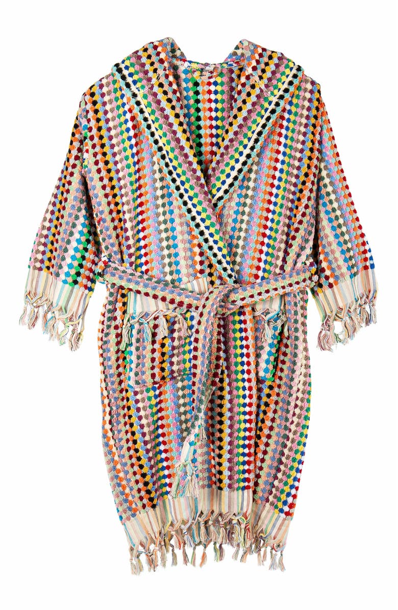 Forever & Always Shoes Savannah - Organic Cotton Handwoven Bubble Bathrobe, Alternate, color, 
