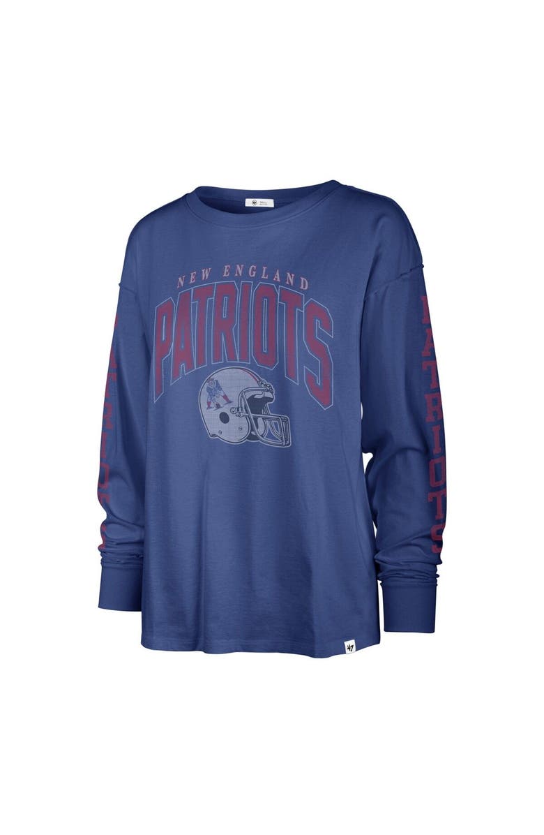 '47 Women's '47 Royal New England Patriots Tom Cat Lightweight Long Sleeve T-Shirt, Alternate, color, Royal