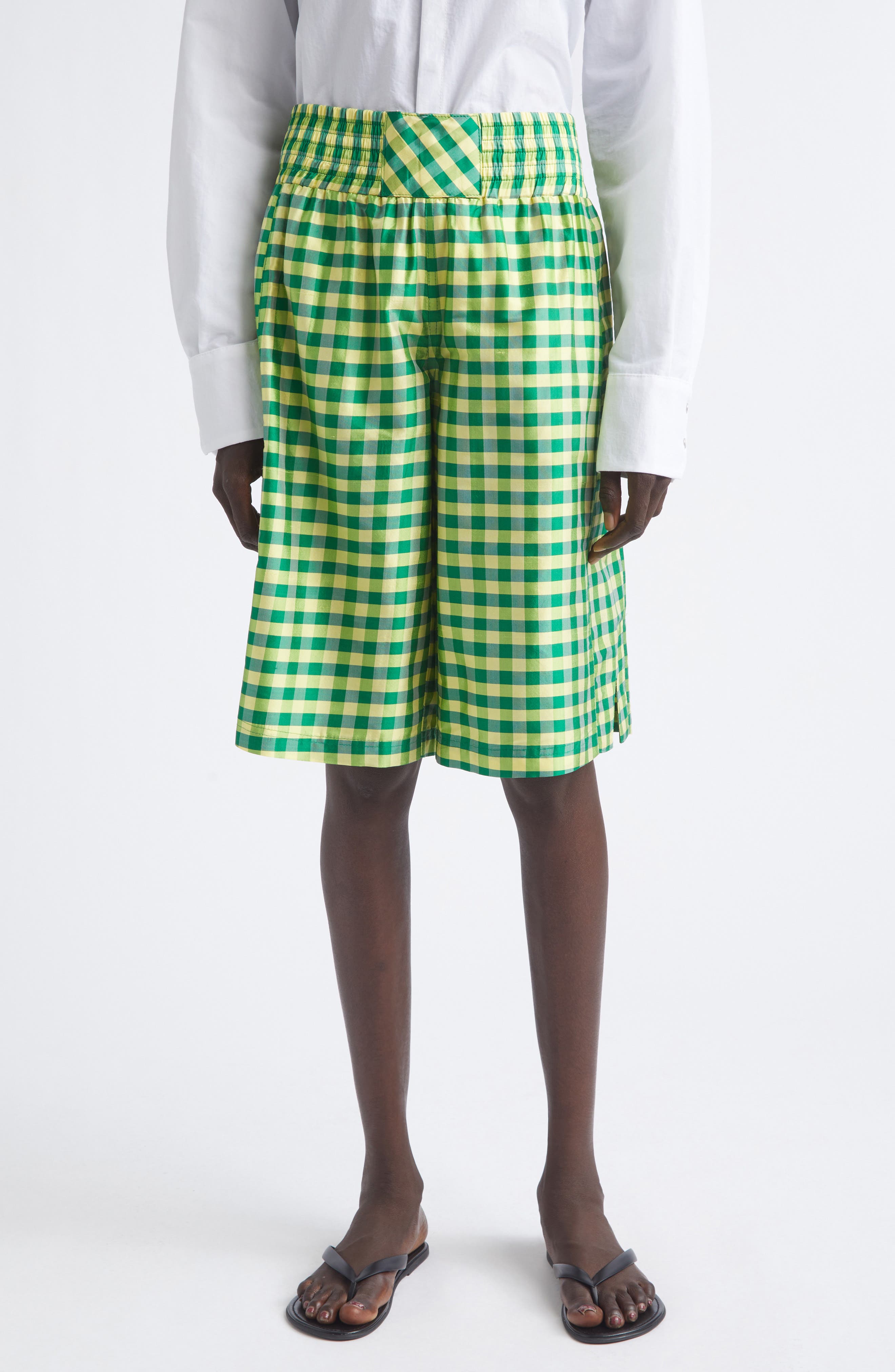 selected GINGHAM GREEN YELLOW