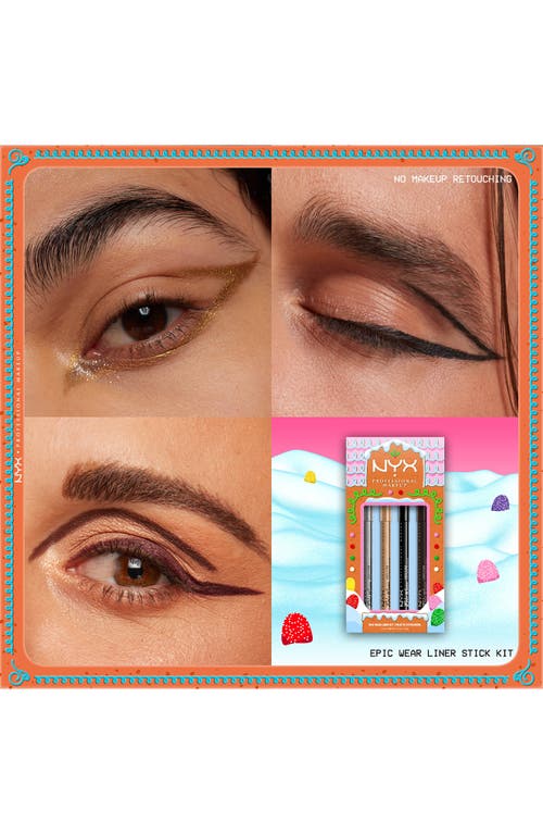 Nyx Professional Makeup Holiday Eye Candy Epic Wear Liner Stick Kit In Multi