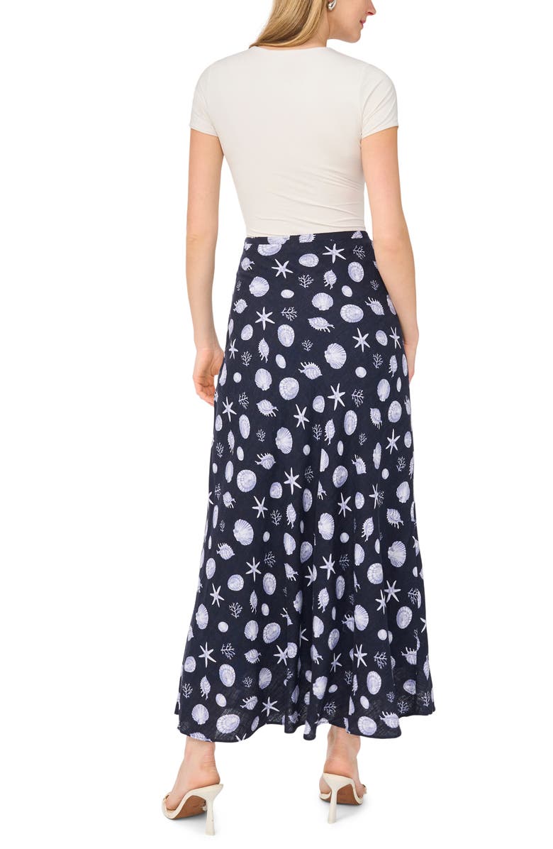 1.STATE Ocean Print Bias Cut Maxi Skirt, Alternate, color, Indigo Night