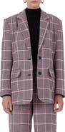 Endless Rose Houndstooth Check Blazer