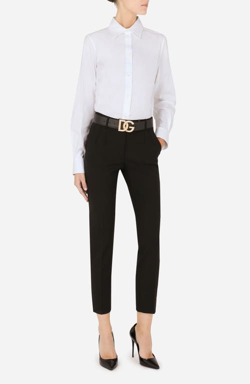 Dolce & Gabbana Dolce&gabbana Stretch Cotton Button-up Shirt In White