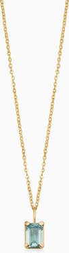 Oradina 14K Gold Date Me Birthstone Pendant Necklace