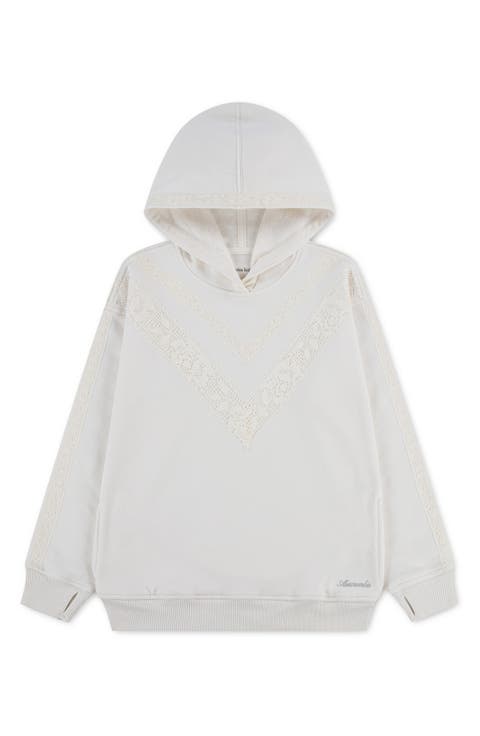 Kids' Lace Trim Hoodie