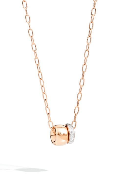 Pomellato Iconica Diamond Pendant Necklace In Gold