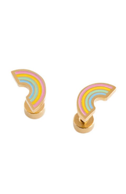 Pastel Rainbow Stud Earrings