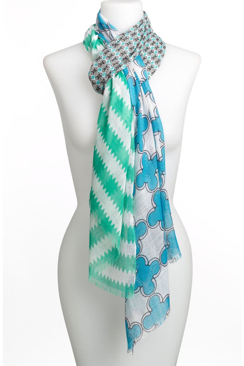 'Vintage Patchwork' Wrap, Main, color, CITRON