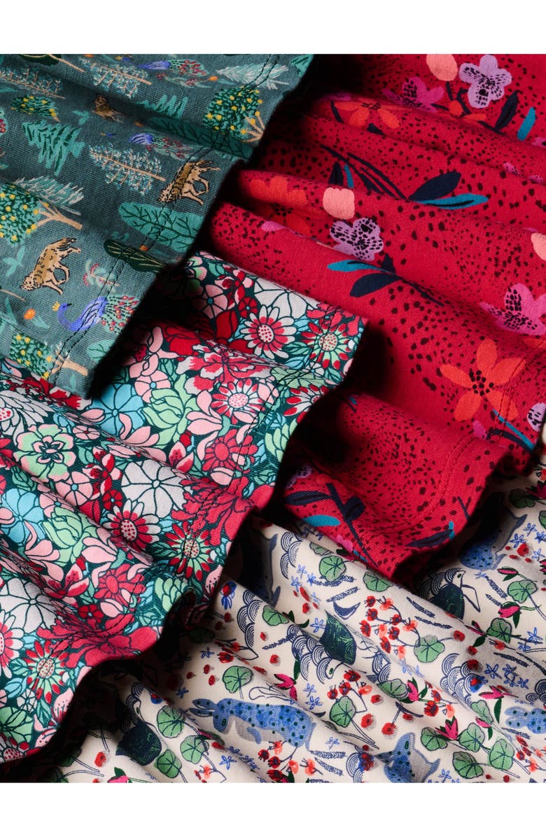 Tea Collection Smocked Blouson Dress, Alternate, color, Suzhou Garden Floral