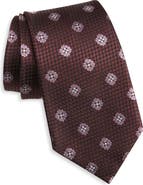 ZEGNA TIES Geometric Silk Tie