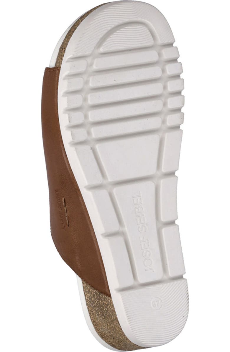 Josef Seibel Quinn 01 Wedge Sandal, Alternate, color, Cognac