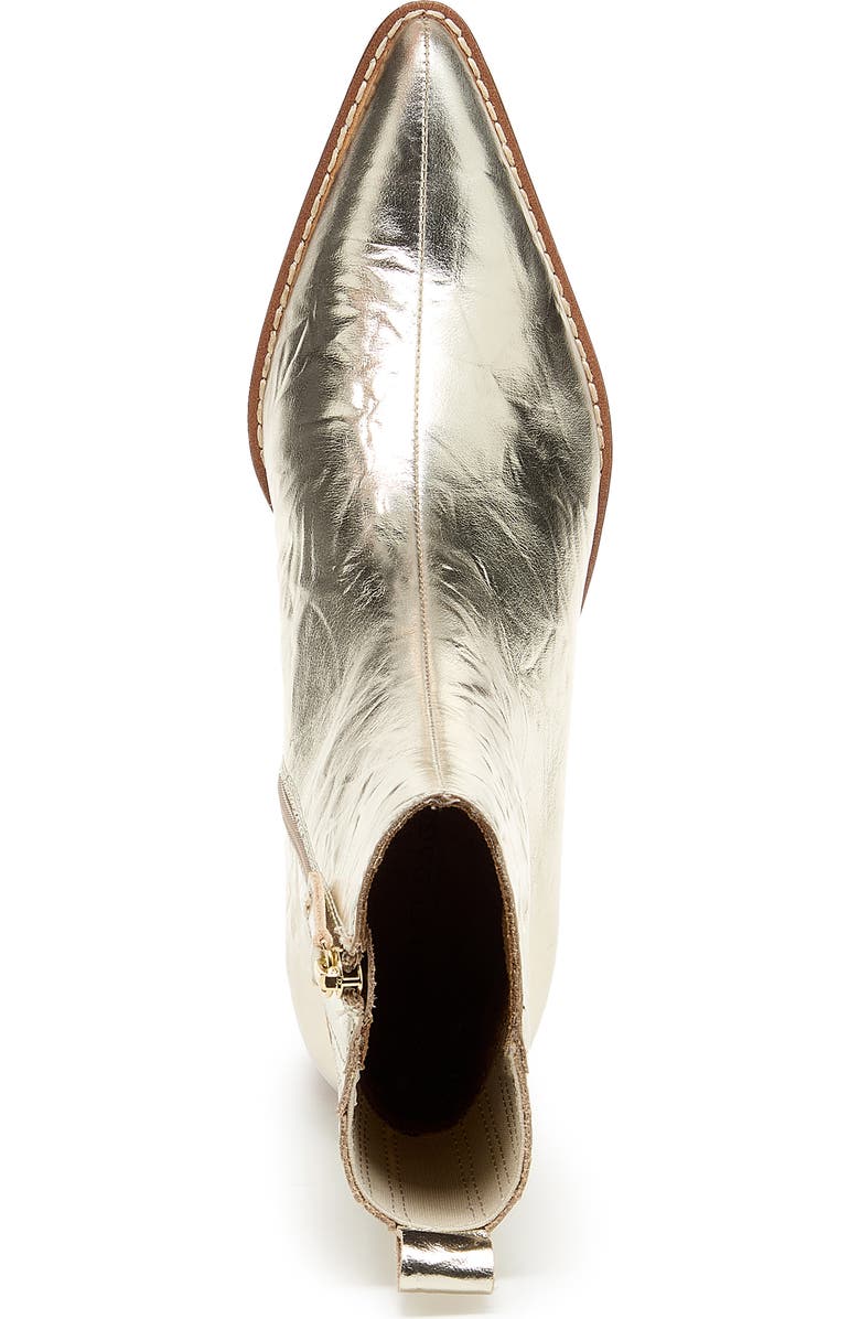 Kelsi Dagger Brooklyn Milly Pointed Toe Bootie, Alternate, color, Washed Gold