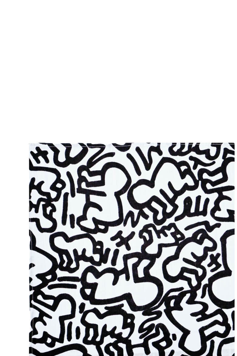 x Keith Haring XL Sensory Organic Cotton Muslin Blanket, Alternate, color, KH PRINT BABY