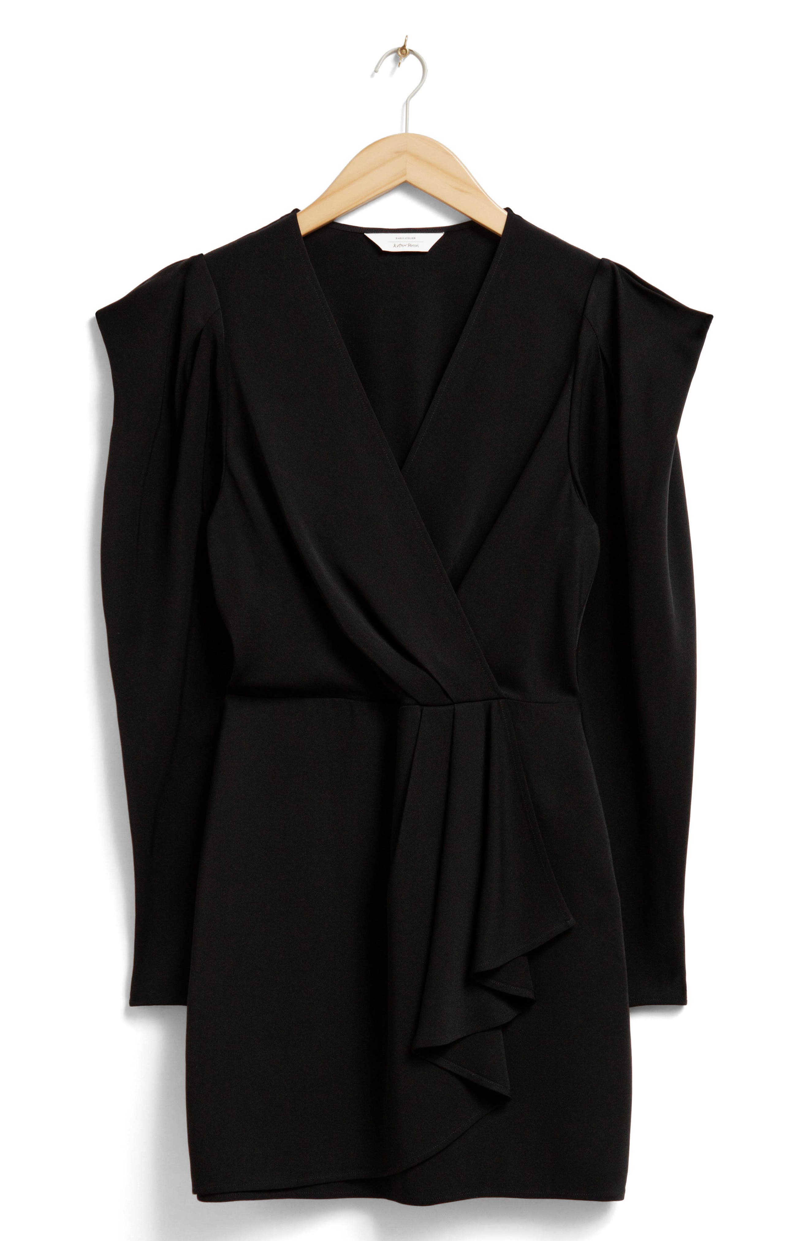 & Other Stories Long Sleeve Faux Wrap Dress