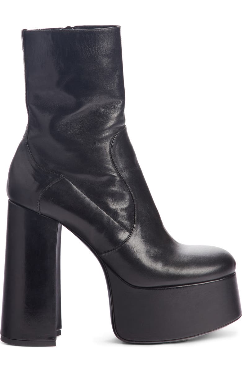 Saint Laurent Billy Kangaroo Leather Platform Boot, Alternate, color,