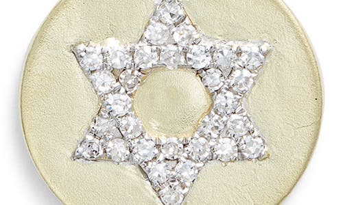 Meira T Diamond Star Of David Disc Pendant Necklace In Gold