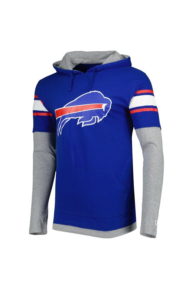 Men's New Era Royal Buffalo Bills Long Sleeve Hoodie T-Shirt, Alternate, color, Royal