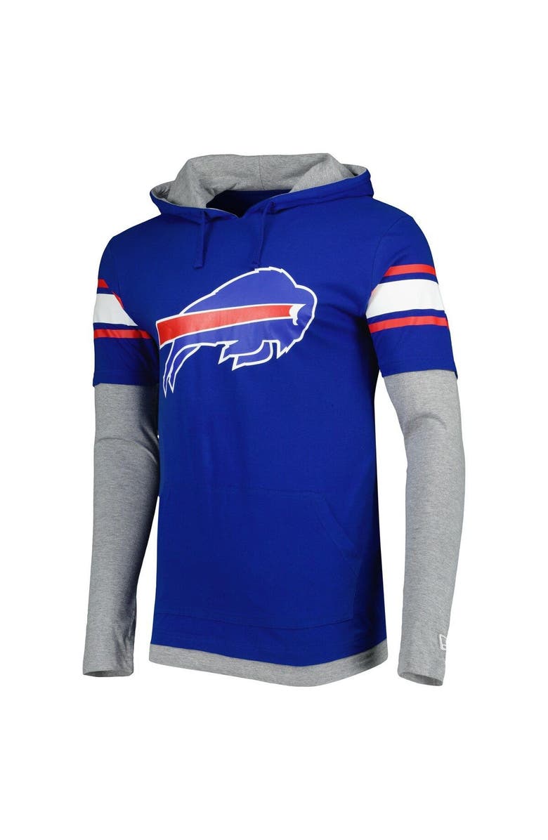 New Era Men's New Era Royal Buffalo Bills Long Sleeve Hoodie T-Shirt, Alternate, color, 